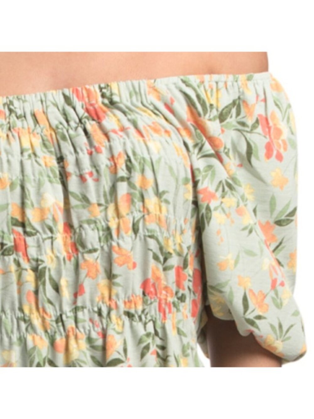 CHETTA B Smocked Floral Mini Dress - Picture 4 of 5